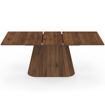 Table à manger extensible Rosita 160-200cm effet noyer