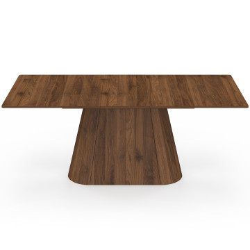 Table à manger extensible Rosita 160-200cm effet noyer