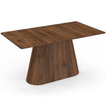 Table à manger extensible Rosita 160-200cm effet noyer