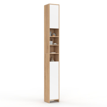 Colonne salle de bain Tom 2 portes 4 niches