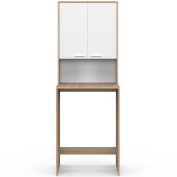 Meuble dessus machine à laver Will blanc et bois