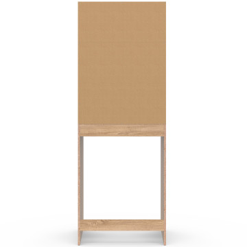 Meuble dessus machine à laver Will blanc et bois