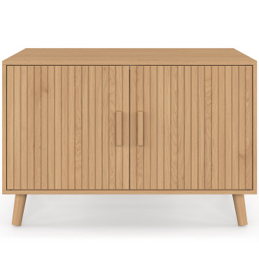 Maison de toilette lattes pour chat litière intégrée