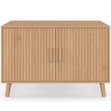 Maison de toilette lattes pour chat litière intégrée