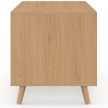 Maison de toilette lattes pour chat litière intégrée