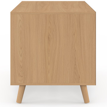 Maison de toilette lattes pour chat litière intégrée