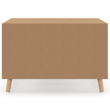 Maison de toilette lattes pour chat litière intégrée