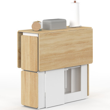 Ensemble repas Andy table pliante et 4 tabourets