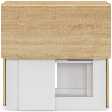 Ensemble repas Andy table pliante et 4 tabourets