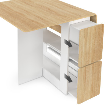 Ensemble repas Andy table pliante et 4 tabourets