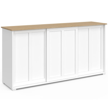 Buffet Jamy 3 portes blanc 160cm