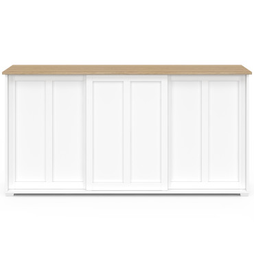 Buffet Jamy 3 portes blanc 160cm