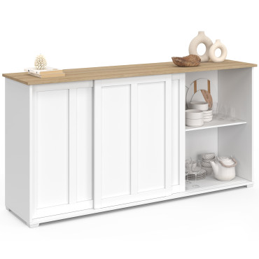 Buffet Jamy 3 portes blanc 160cm