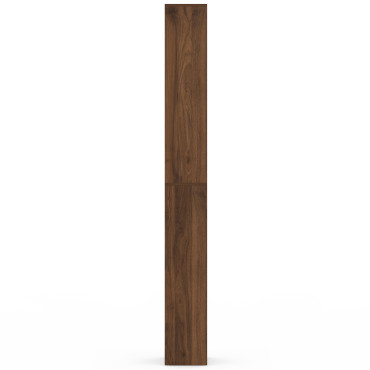 Colonne salle de bain Tom effet noyer 2 portes 4 niches