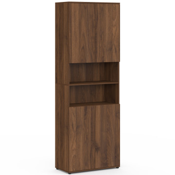 Armoire salle de bain Tom effet noyer 4 portes