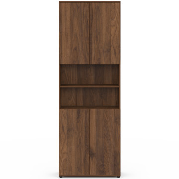 Armoire salle de bain Tom effet noyer 4 portes