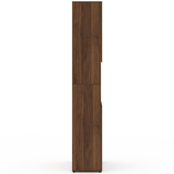 Armoire salle de bain Tom effet noyer 4 portes