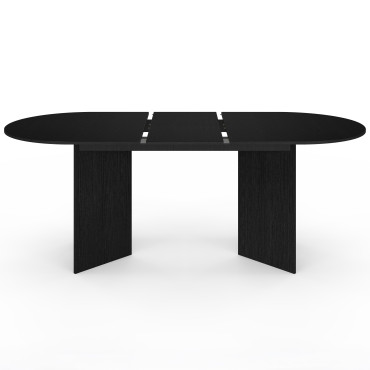 Table à manger extensible Gabin 160-200cm noir