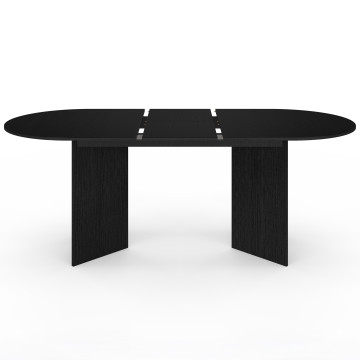 Table à manger extensible Gabin 160-200cm noir