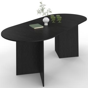 Table à manger extensible Gabin 160-200cm noir