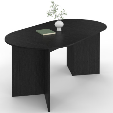 Table à manger extensible Gabin 160-200cm noir