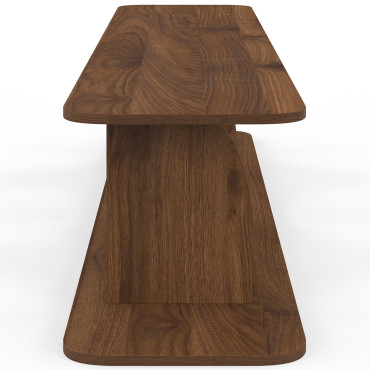 Meuble TV Japandi effet noyer L180cm