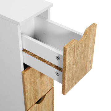 Meuble d'appoint 4 tiroirs avec roulettes