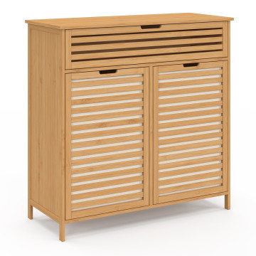 Meuble salle de bain Maya 2 paniers à linge bambou