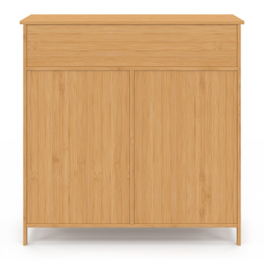 Meuble salle de bain Maya 2 paniers à linge bambou