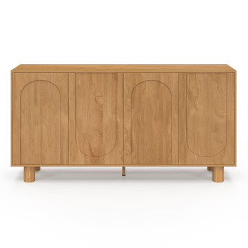 Buffet Arlo 4 portes effet chêne 160cm