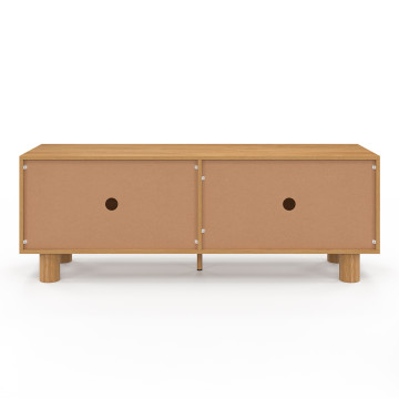 Meuble TV Arlo effet chêne 4 portes 140cm