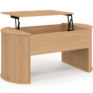 Table basse Nami relevable effet hêtre