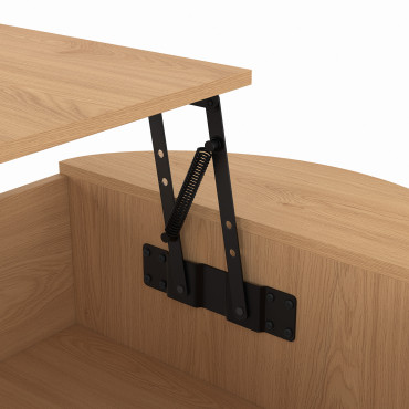 Table basse Nami relevable effet hêtre