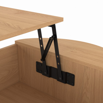 Table basse Nami relevable effet hêtre