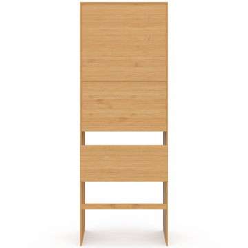Meuble dessus WC Maya bambou armoire double portes