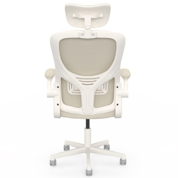 Fauteuil de bureau à roulettes James beige