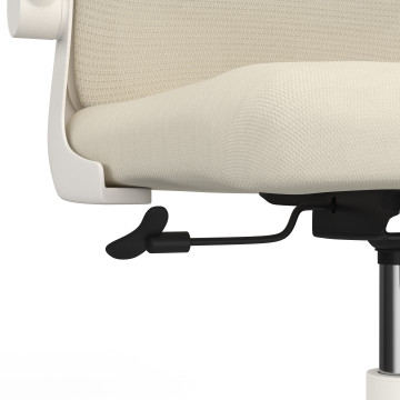 Fauteuil de bureau à roulettes James beige