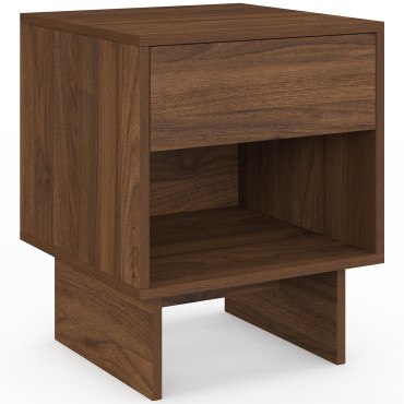 Tables de chevet Yumi effet noyer - lot de 2