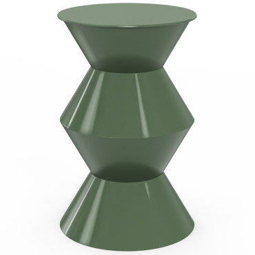 Table d'appoint Irène vert kaki