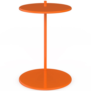 Tables d'appoint Léante métal orange - lot de 2