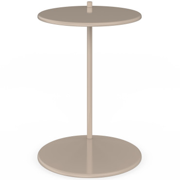Tables d'appoint Léante métal taupe - lot de 2
