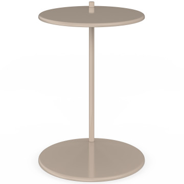 Tables d'appoint Léante métal taupe - lot de 2