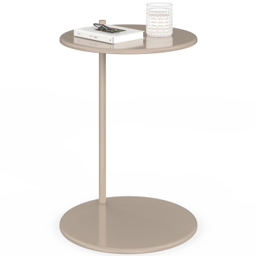 Tables d'appoint Léante métal taupe - lot de 2