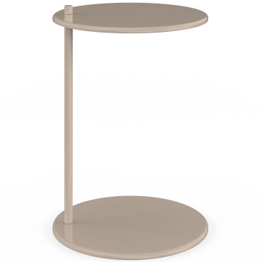 Tables d'appoint Léante métal taupe - lot de 2