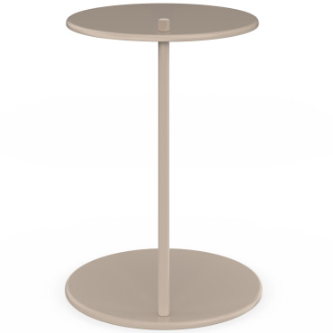 Tables d'appoint Léante métal taupe - lot de 2