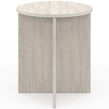 Tables d'appoint Gabin effet travertin - lot de 2