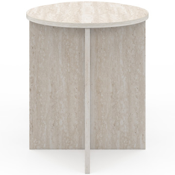 Tables d'appoint Gabin effet travertin - lot de 2