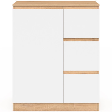 Meuble de rangement salle de bain Tom avec panier à linge