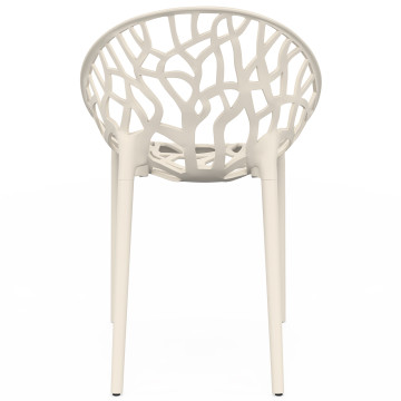 Chaises de jardin empilables Mira beiges - lot de 4