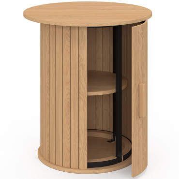 Table d'appoint Albane lattes avec rangement